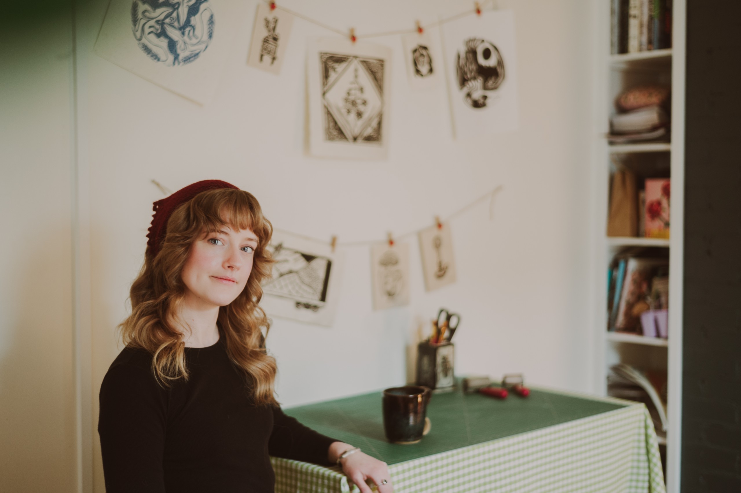 Artiste dans son atelier