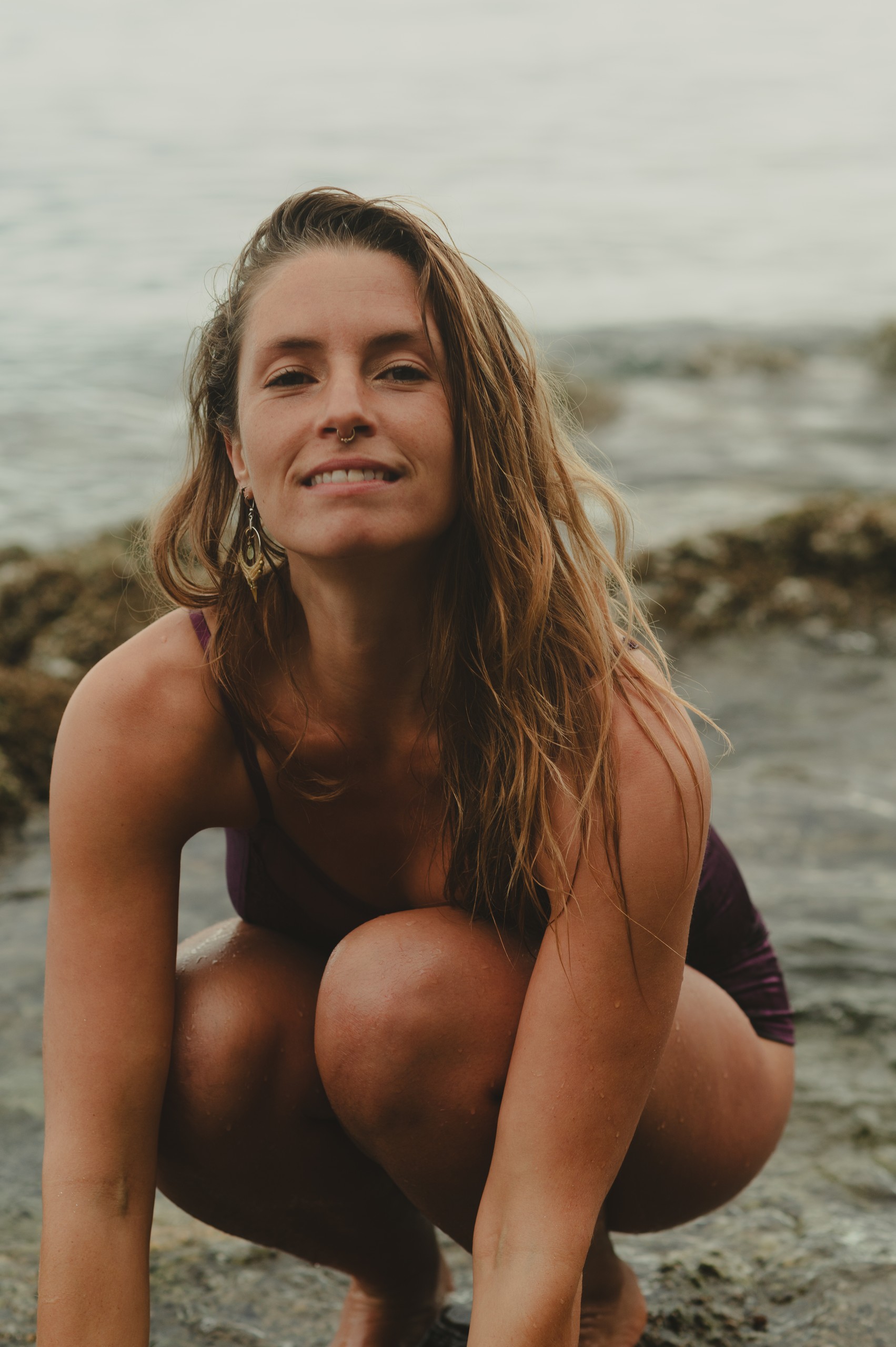 Portrait au bord de la mer